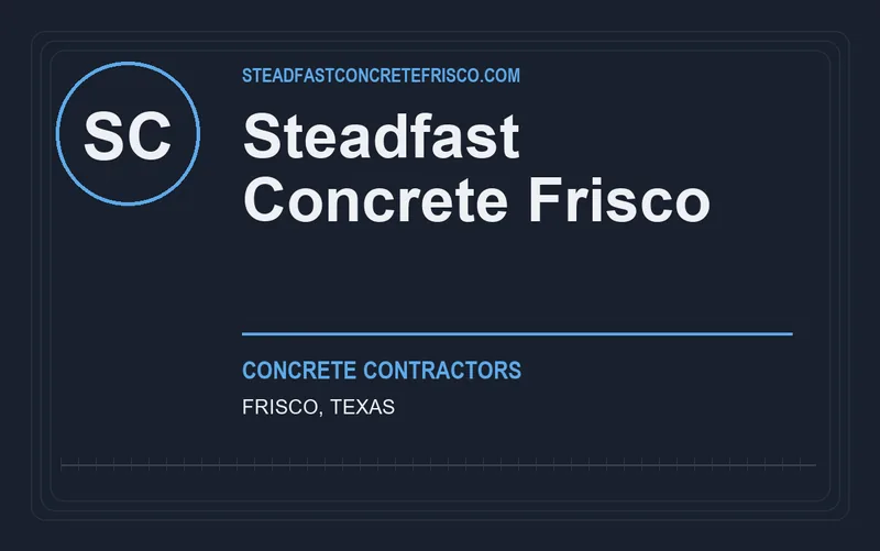Steadfast Concrete Frisco in Frisco, Texas