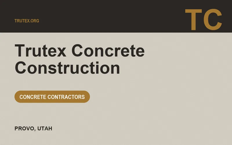 Trutex Concrete Construction in Provo, Utah