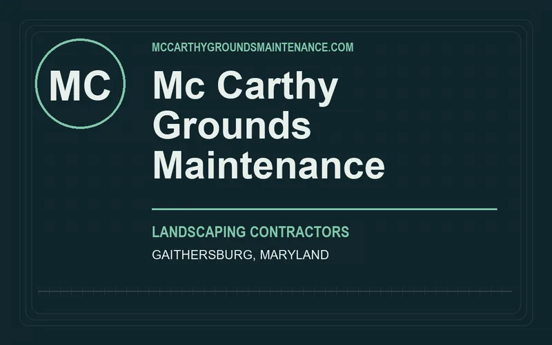 Mc Carthy Grounds Maintenance in Gaithersburg, Maryland