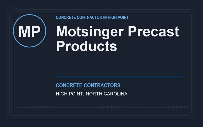 Motsinger Precast Products in High Point, North Carolina