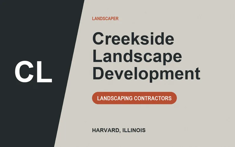 Creekside Landscape Development in Harvard, Illinois