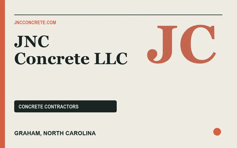 JNC Concrete LLC in Graham, North Carolina