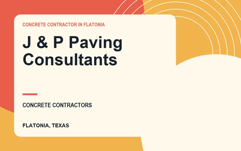 J & P Paving Consultants in Flatonia, Texas