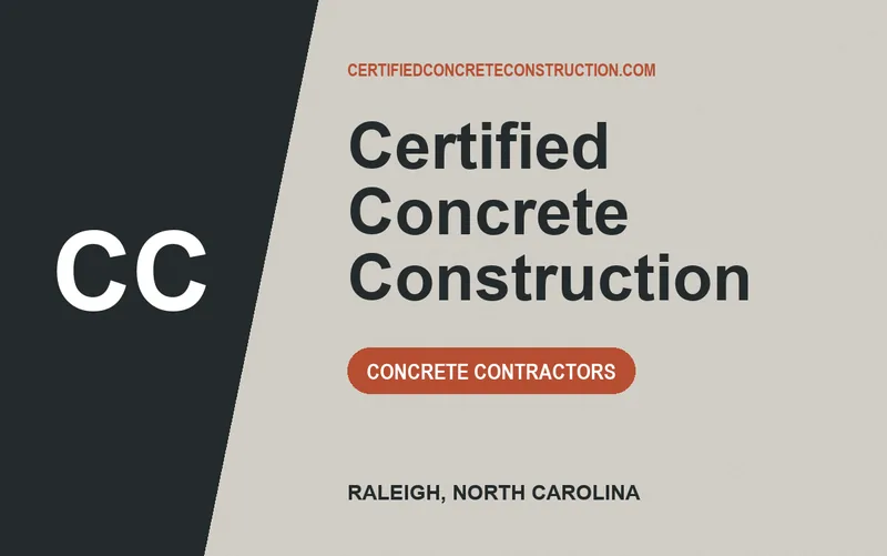 Certified Concrete Construction in Raleigh, North Carolina