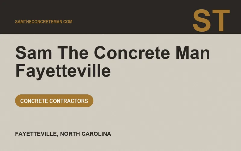 Sam The Concrete Man Fayetteville in Fayetteville, North Carolina