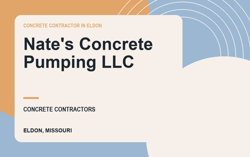 Nate's Concrete Pumping LLC in Eldon, Missouri