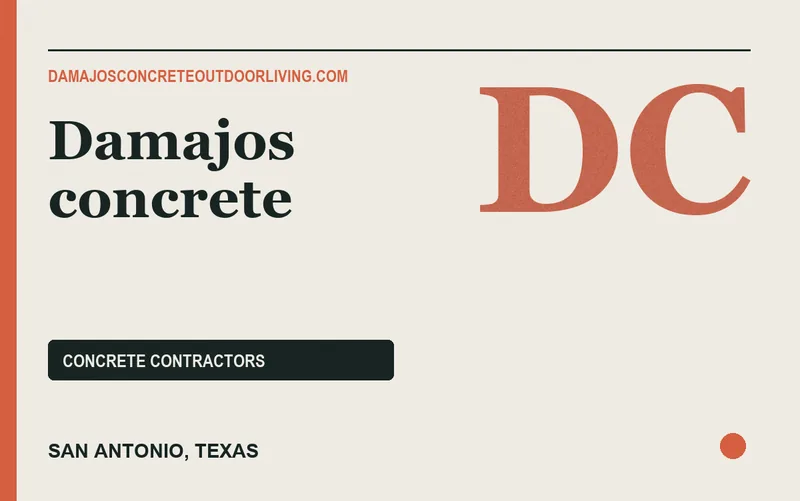 Damajos concrete in San Antonio, Texas