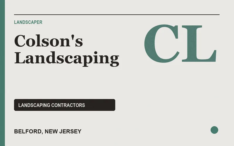 Colson's Landscaping in Belford, New Jersey