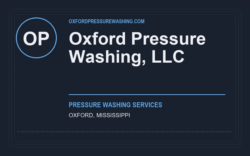 Oxford Pressure Washing, LLC in Oxford, Mississippi