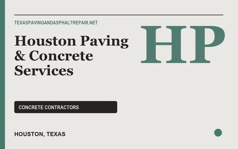 Houston Paving & Concrete Services in Houston, Texas
