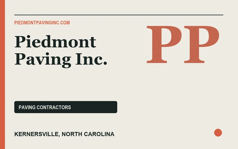 Piedmont Paving Inc. in Kernersville, North Carolina