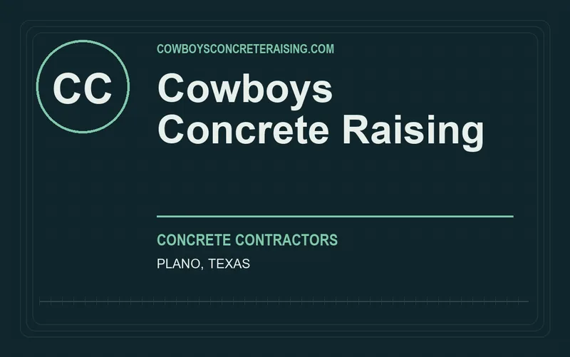 Cowboys Concrete Raising in Plano, Texas