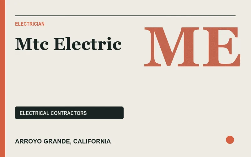Mtc Electric in Arroyo Grande, California
