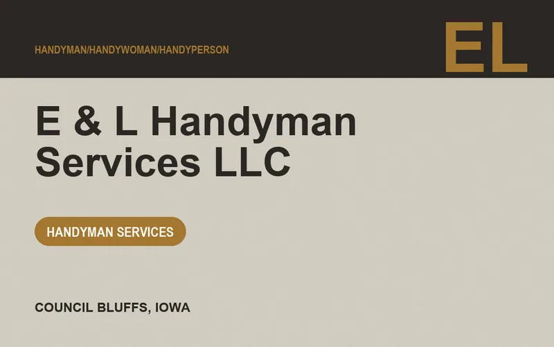 E & L Handyman Services LLC in Council Bluffs, Iowa