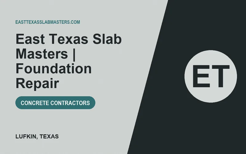 East Texas Slab Masters | Foundation Repair in Lufkin, Texas