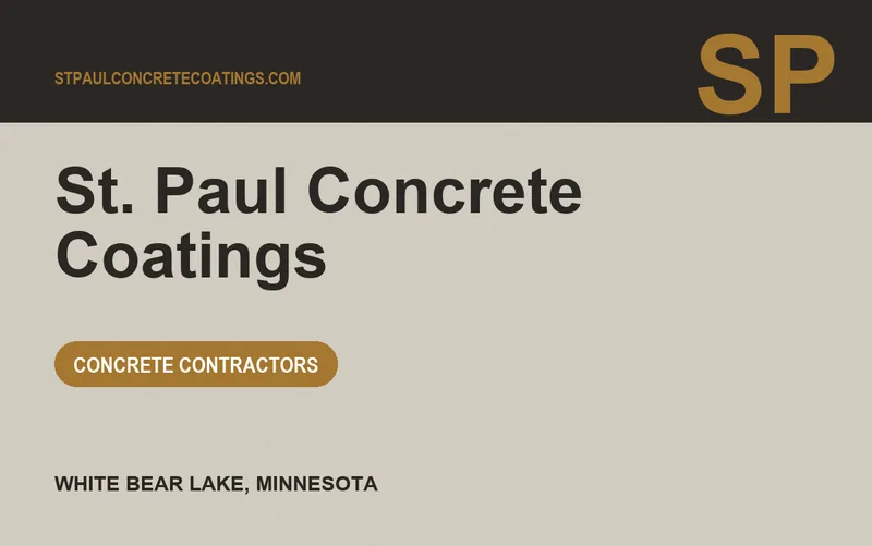 St. Paul Concrete Coatings in White Bear Lake, Minnesota