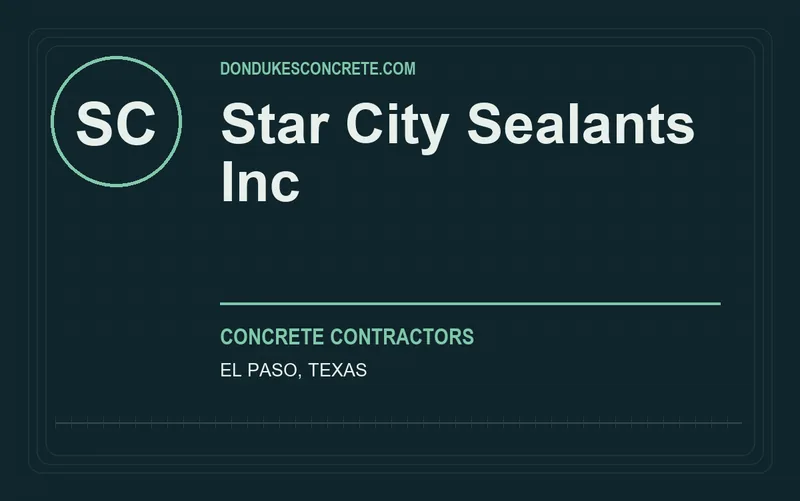 Star City Sealants Inc in El Paso, Texas