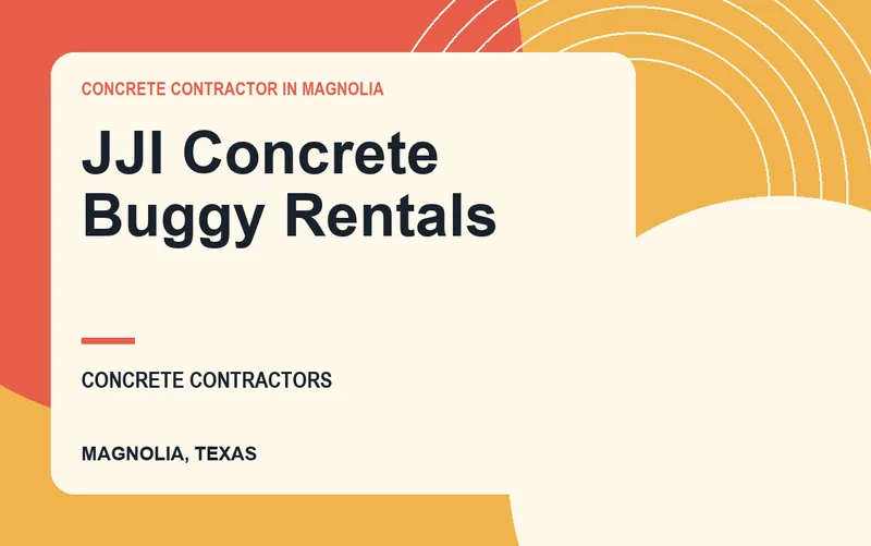 JJI Concrete Buggy Rentals in Magnolia, Texas
