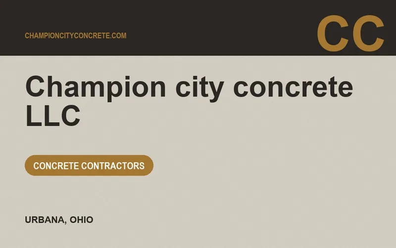 Champion city concrete llc in Urbana, Ohio
