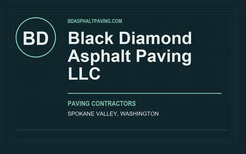 Black Diamond Asphalt Paving LLC in Spokane Valley, Washington