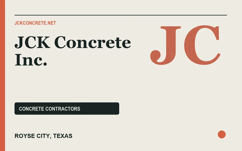 JCK Concrete Inc. in Royse City, Texas