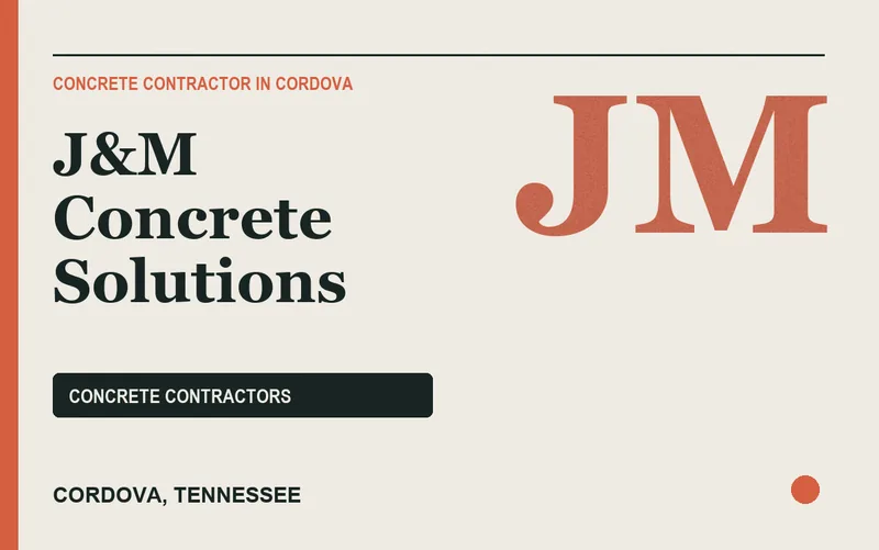 J&M Concrete Solutions in Cordova, Tennessee