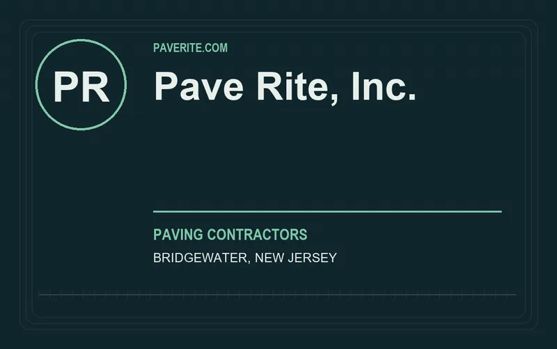 Pave Rite, Inc. in Bridgewater, New Jersey