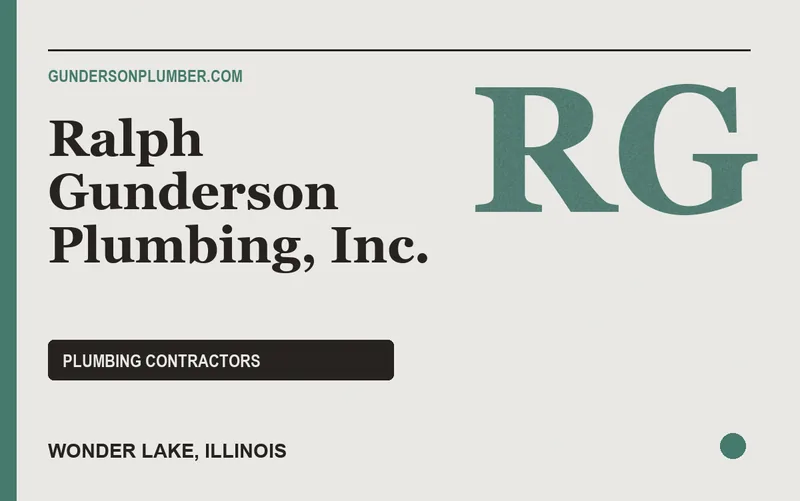 Ralph Gunderson Plumbing, Inc. in Wonder Lake, Illinois