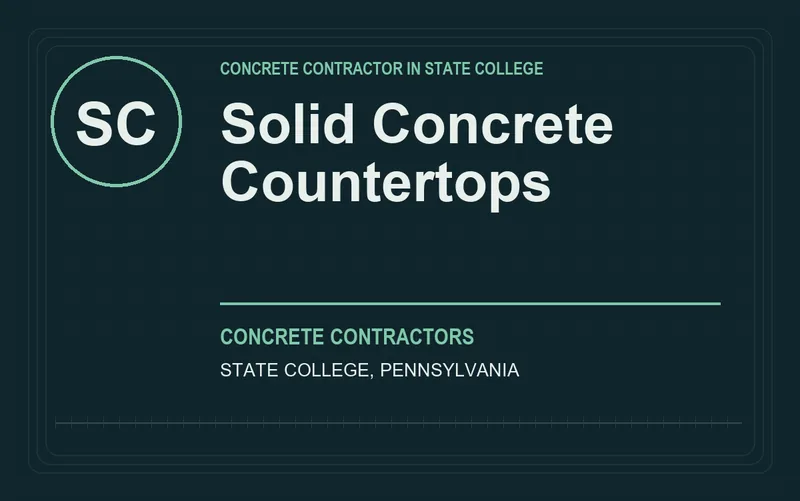Solid Concrete Countertops in State College, Pennsylvania