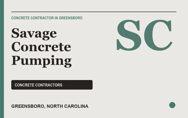 Savage Concrete Pumping in Greensboro, North Carolina