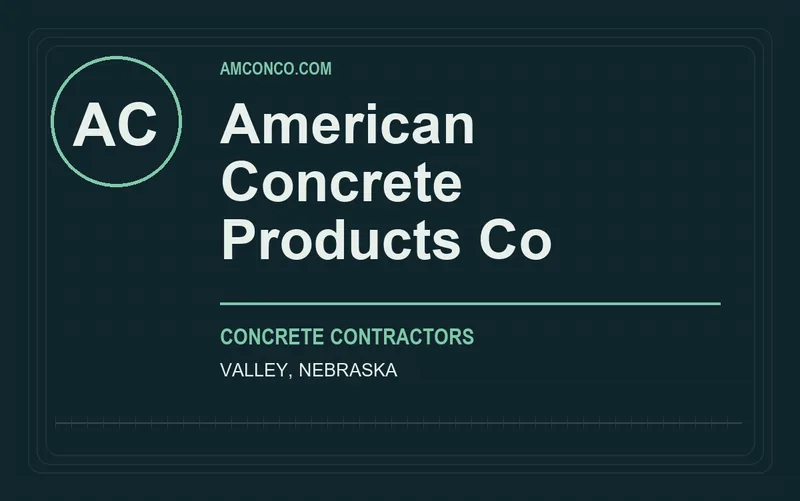 American Concrete Products Co in Valley, Nebraska