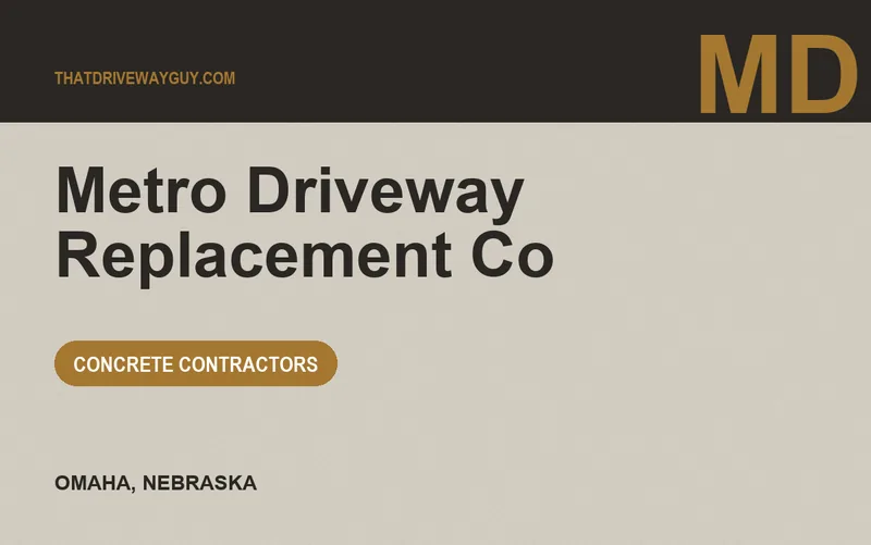 Metro Driveway Replacement Co in Omaha, Nebraska