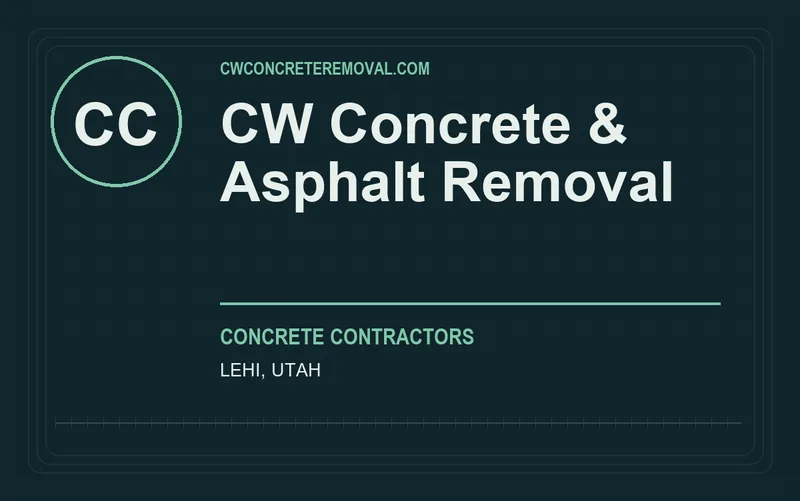 CW Concrete & Asphalt Removal in Lehi, Utah