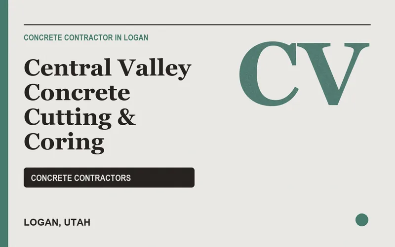 Central Valley Concrete Cutting & Coring in Logan, Utah