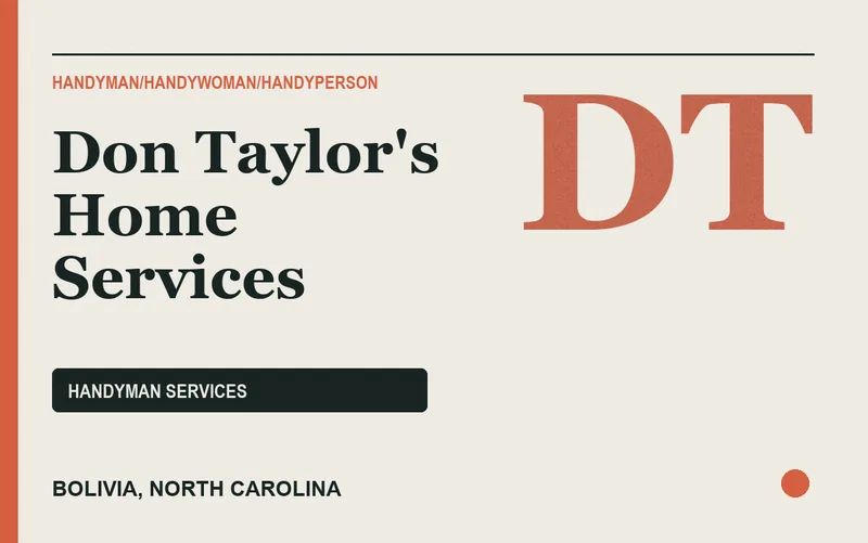 Don Taylor's Home Services in Bolivia, North Carolina