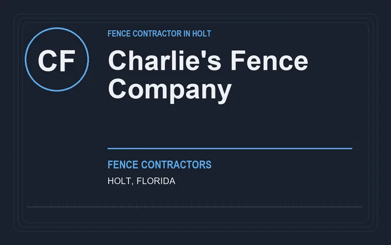 Charlie's Fence Company in Holt, Florida