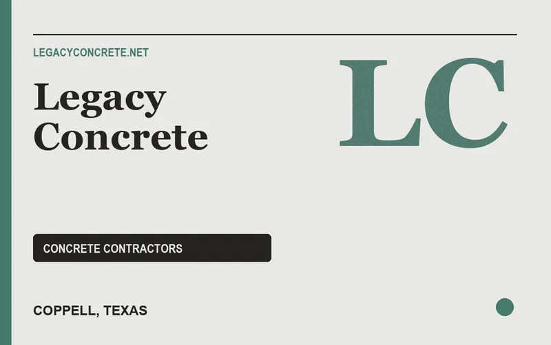 Legacy Concrete in Coppell, Texas