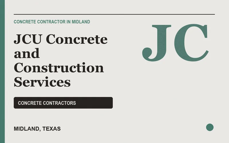 JCU Concrete and Construction Services in Midland, Texas