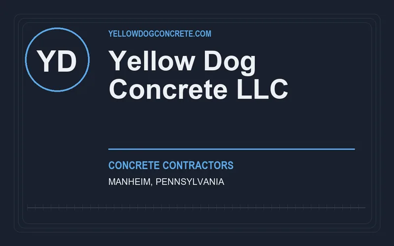 Yellow Dog Concrete LLC in Manheim, Pennsylvania