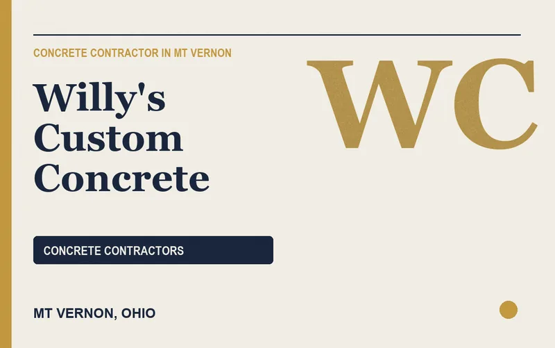 Willy's Custom Concrete in Mt Vernon, Ohio