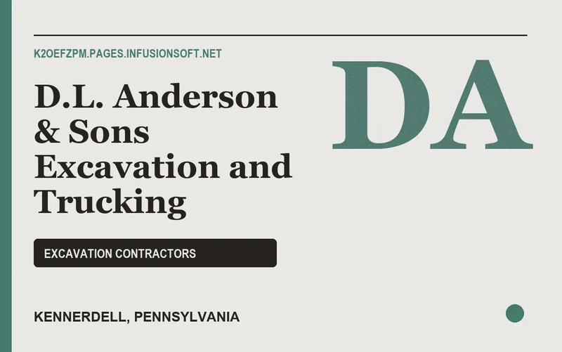 D.L. Anderson & Sons Excavation and Trucking in Kennerdell, Pennsylvania