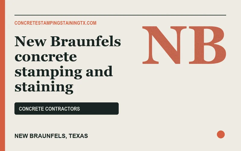 New Braunfels concrete stamping and staining in New Braunfels, Texas