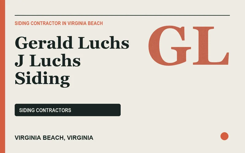 Gerald Luchs J Luchs Siding in Virginia Beach, Virginia