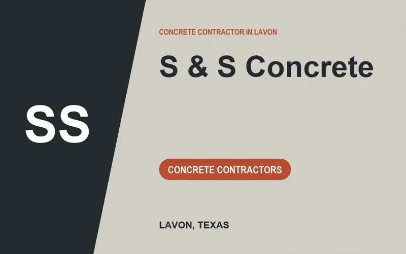 S & S Concrete in Lavon, Texas