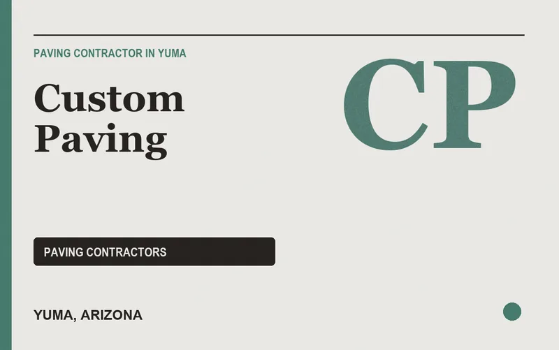Custom Paving in Yuma, Arizona