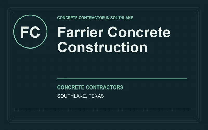 Farrier Concrete Construction in Southlake, Texas