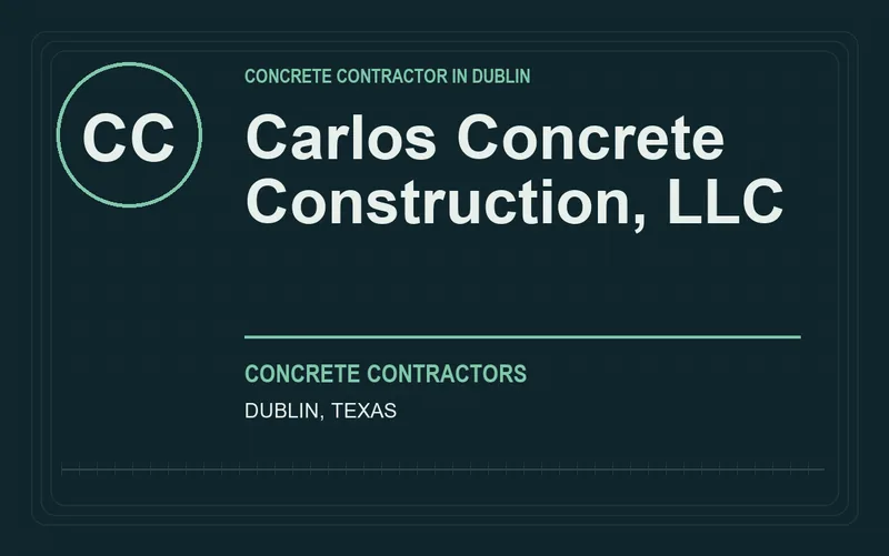 Carlos Concrete Construction, LLC in Dublin, Texas