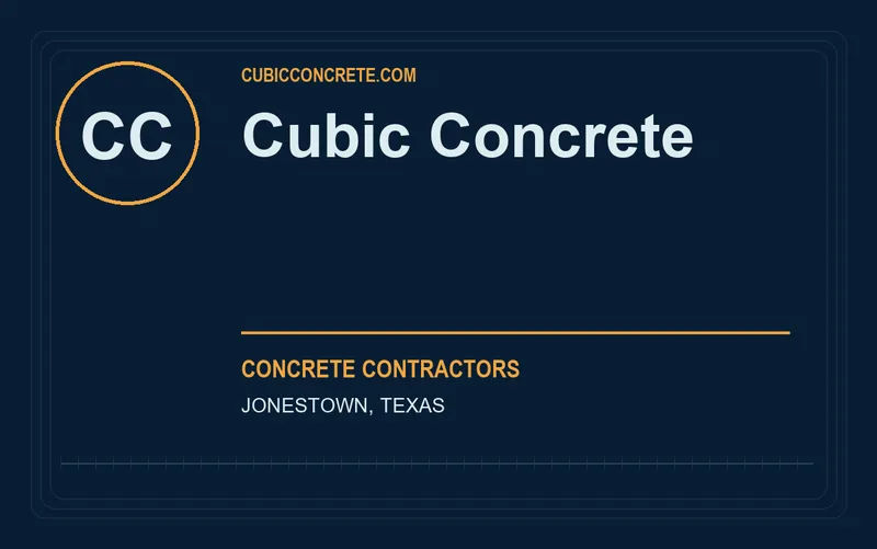 Cubic Concrete in Jonestown, Texas