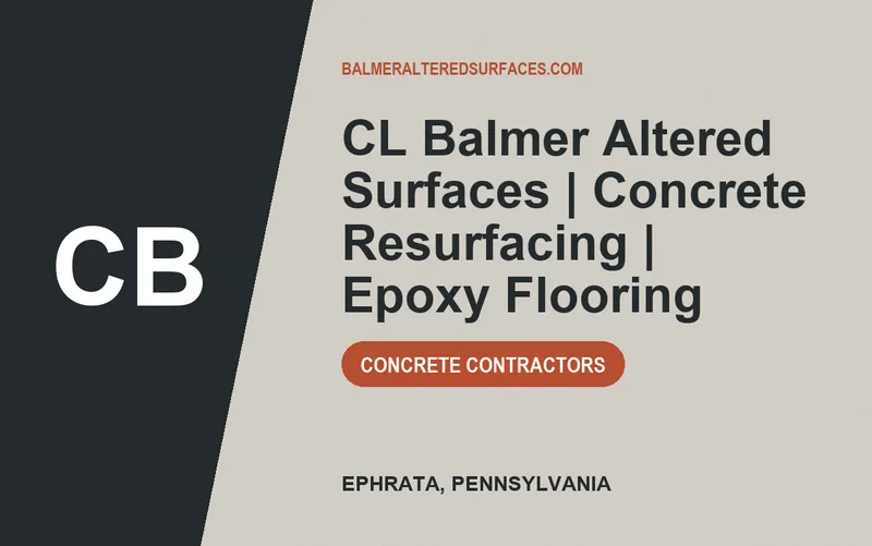 CL Balmer Altered Surfaces | Concrete Resurfacing | Epoxy Flooring in Ephrata, Pennsylvania