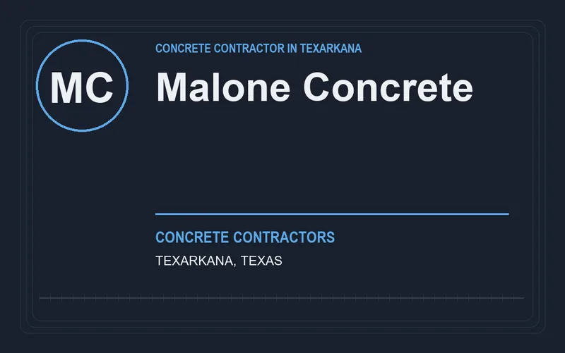 Malone Concrete in Texarkana, Texas